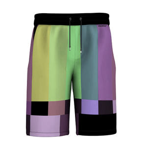 กางเกงขาสั้นชายหาดของผู้ชายพิมพ์ลายกระเป๋าโพลีเอสเตอร์แบบลำลองชุดชายหาดฤดูร้อน - Product Image 1