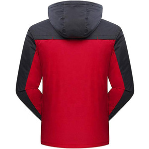 Custom <b>Men</b> Outdoor Jacket <b>Fleece</b> <b>Lined</b> Hooded Winter Hiking <b>Coat</b> Wholesale OEM ODM Private Label Manufacturer - Product Image 2