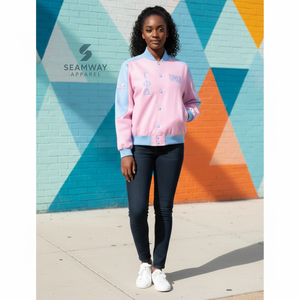 Veste de course en sergé de coton Gamma Phi Delta Sorority pour femme, style universitaire, sport automobile, baseball, moto haute performance - Product Image 4