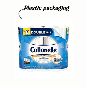 Bolsas de Fondo Cuadrado Resistentes OEM ODM para Papel Higiénico, Ropa de Cama y Utensilios de Cocina, Impresión por Grabado, Material PE Reciclable - Product Image 1