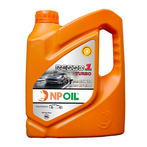 Aceite base y aditivos premium NPOIL Aceite para motor de coche RESSO 1 TURBO 20W50 4L 5L 6L Aceite para motor / PCMO / Aceite para motor de automóvil de pasajeros - Product Image 1