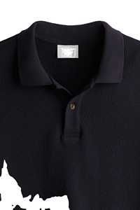 ODM และ OEM เสื้อยืดกอล์ฟคอลเลกชับแขนครึ่งสำหรับผู้ชายผ้าคอตตอนระบายอากาศได้ดีมีแบรนด์ตามสั่ง100% - Product Image 2