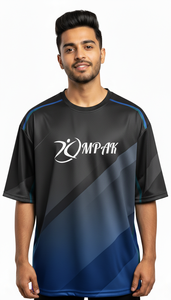 T-shirt tendance surdimensionné à sublimation pour homme, style décontracté urbain - Product Image 2