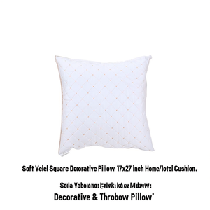 Modern <b>Quilted</b> Soft Velvet Rectangle Decorative Pillow 17x27 Inch Home/Hotel <b>Throw</b> Cushion - Product Image 2