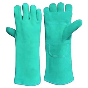 Cowhide Split Leather Safety Gloves for Industrial Tasks Heat Resistant Thread Palm <b>Apron</b> for Welding Protective Hand Gear - Product Image 2