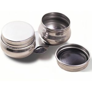 1 set di contenitori per olio a forma di tamburo in acciaio inossidabile con coperchio a tenuta stagna per artisti, studenti, appassionati di disegno, pittori - Product Image 1