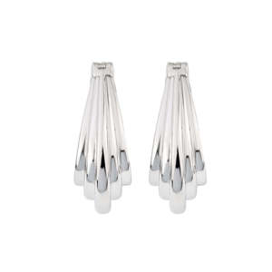 WOMEN 15.5X20MM HOOP <b>EARRINGS</b> BOHEMIAN 925 STERLING SILVER PLATED HANDCRAFTED JEWELRY GIFT FOR ANNIVERSARY SPECIAL OCCASIONS - Product Image 2