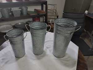 Wholesale Cute Easter Gift Bucket Colored <b>Iron</b> Bucket with Handle Colorful Small Galvanized Pail Set of <b>6</b> Lollipop Flower - Product Image 5