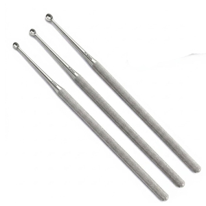 Cureta Quirúrgica Dérmica de 4mm para Tratamiento de Verrugas, Instrumento de Curetaje para Lesiones Cutáneas Plantares, Oídos y Uñas - Product Image 2
