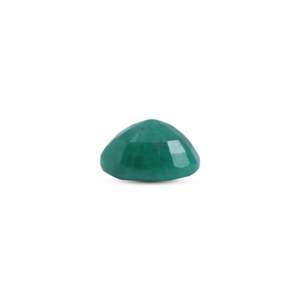 Certified AAA Grade Lab-Created Emerald Zircon Loose Gemstone-10.35 Carat 20mm Diameter 1mm Hole-Wholesale Quality - Product Image 3