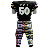 Vêtements de sport haut de gamme, athlétiques, 100% polyester, uniforme d'équipe en 2 pièces, kits de basket-ball pour hommes, uniformes de football américain