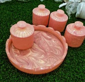 New Arrival Best Prices Luxury Food <b>Storage</b> Resin Jar Set for Kitchen Use <b>Stackable</b> Classic Handcrafted Custom Color <b>Containers</b> - Product Image 1