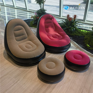 Ghế <span class=keywords><strong>sofa</strong></span> hơi bơm hơi PVC hiện đại WEILIAN bán buôn, ghế thư giãn gấp gọn, ghế hơi di động, đồ nội thất bơm hơi ngoài trời, cắm trại - Product Image 1