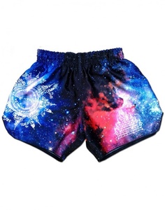 Pantalones cortos unisex de poliéster Muay Thai para impresión por sublimación Logotipo personalizado Servicio OEM para MMA Boxeo Ropa de artes marciales - Product Image 2