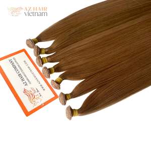 Venta al por mayor Virgin Genius Trama Extensiones de cabello Remy Natural Cutícula Alineada Raw Vietnamita Extensiones de cabello OEM disponible - Product Image 4