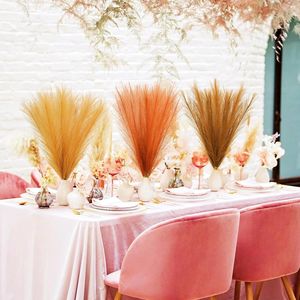 Erba della Pampa Arancione 30 pz 55 cm, Steli Soffici Artificiali Colorati, Decorazioni per Vasi, Centrotavola Autunnali per Matrimoni - Product Image 4