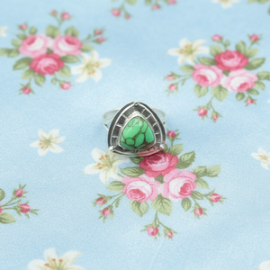 Bague triangle en cuivre vert turquoise, argent sterling 925, plaqué or rose et or jaune, bijoux bohèmes faits à la main pour cadeau de Noël - Product Image 6