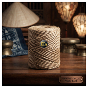 Hilo de yute 100% de 2 capas de 69LBS de la mejor calidad, materia prima texturizada ecológica para coser, tejer y tejer a mano - Product Image 1