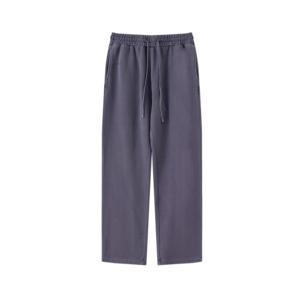 Pantalon de survêtement Vornex Industry de haute qualité 100 % coton, personnalisé, sport, décontracté, hip-hop, uni, gaufré, ample pour homme - Product Image 3