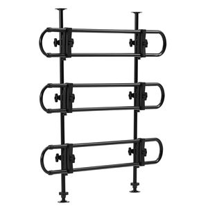 Barriera per cani nera regolabile facile da installare con divisorio in metallo per auto, animali domestici, sedili per animali domestici, trasportino da viaggio - Product Image 1