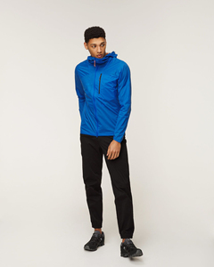 Chaqueta Impermeable y Cortavientos Azul con Capucha para Exteriores, Chaqueta de Viaje Ligera con Cierre de Cremallera para Hombre - Servicio OEM Completo - Product Image 3