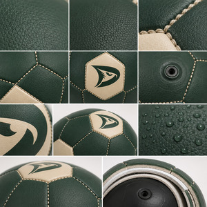 Custom Branded <b>Hand</b> Sewn Soccer Ball | Premium PU Leather 32 Panel Football Size 5 | Professional Club Match Training Wholesale - Product Image 5