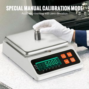 Bilancia Contapezzi Industriale Digitale 10 kg x 0,1 g per Monete e Componenti, Bilancia Elettronica con Funzione Tara 40 kg, Unità G/Kg/Lb/Oz/Ct - Product Image 6