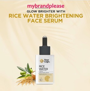 Sérum éclaircissant pour le visage à l'eau de riz, enrichi en protéines de riz hydrolysées, niacinamide, vitamine E, squalane - Product Image 2