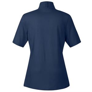 Polo côtelé pour femme, Polo en maille respirante pour femme, Polo en coton anti-boulochage pour femme, Polo infroissable pour femme - Product Image 2