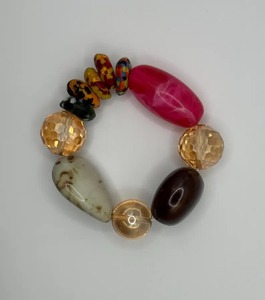 Pulsera de Resina Epoxi Hecha a Mano, Hermoso Diseño Artístico, Joyería de Resina Única, Perfecta para Accesorios de Moda y Regalos Elegantes - Product Image 1