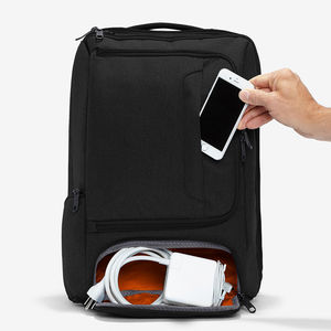 Sac à dos pour ordinateur portable en nylon et cuir imperméable, dernière collection, directement de l'usine, avec sangle de transport amovible, pour l'école et les voyages, avec options OEM et ODM - Product Image 4