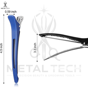 Pinces de sectionnement professionnelles en gros pour cheveux, pinces de coiffure en acier à ressort, barrettes durables pour cheveux, outils de maintien - Product Image 2