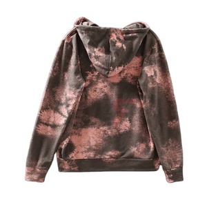 Diseño de logotipo personalizado sudadera lisa en blanco para mujer suéter de gran tamaño Tie Dip Dye mujeres sudaderas con capucha - Product Image 1