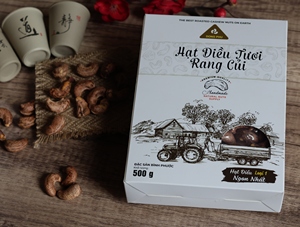 Noix de cajou torréfiées du Vietnam 500g, prêtes à l'emploi, amandes de cajou W240, marque Dong Phu, boîte cadeau en papier de qualité supérieure, durée de conservation de 12 mois - Product Image 3