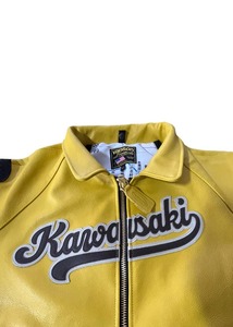 เสื้อแจ็คเก็ตมอเตอร์ไซค์หนังแท้สีเหลือง Vanson สไตล์สตรีทแวร์ ปิดด้วยซิป สำหรับผู้ชาย กันลม กันหนาว เป็นมิตรกับสิ่งแวดล้อม เหมาะสำหรับใส่ในฤดูใบไม้ร่วง - Product Image 3