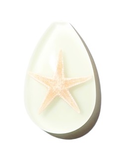 Starfish Real Specimen Plastic Cabochon Pear Cut <b>Top</b> 46x30 mm Glow Flat Bottom for Crafts and Jewelry Making - Product Image 5