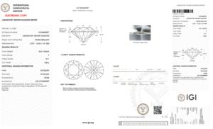 Diamant de laboratoire Ilois 8.07CT rond brillant, couleur F, clarté VS1, taille idéale, type CVD IIa - Product Image 5