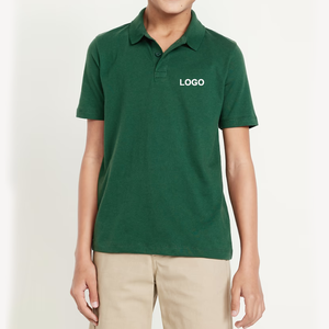 Camisetas Polo de Manga Corta de Tela Pique para Uniformes Escolares para Niños con Logotipo Personalizado - Product Image 4