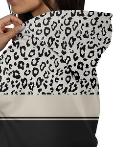 Sudadera con Capucha Extra Grande para Mujer, Forrada de Felpa, Transpirable, de Poliéster/Algodón, Manga Larga, Hombros Caídos, Tejido de Punto, para Otoño, Estilo Casual - Product Image 3