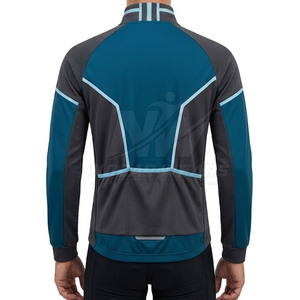Chaqueta de Ciclismo para Exteriores con Material Ligero y Resistente al Viento, Cremallera Frontal Completa, Paneles Transpirables, Detalles Reflectantes y Estilo Deportivo - Product Image 6