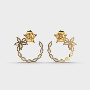 Pendientes Cuadrados Hip Hop con Circonitas Cultivadas en Laboratorio, Acabado en Oro Blanco, Joyería de Lujo para Streetwear, Accesorio de Moda para Hombres y Mujeres, Tendencia para Fiestas - Product Image 2