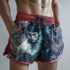 Pantalones Cortos de Boxeo de Alta Calidad con Estampado Personalizado, Pantalones Cortos de Muay Thai con Logotipo Impreso Personalizado, Guantes de Boxeo, Pantalones Cortos de Muay Thai - Product Image 3