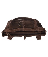 Sac à main en cuir suédé véritable personnalisé, finition suédée marron, marque privée, OEM, vente en gros, style décontracté de luxe