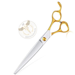 Tijeras Curvas de 7.5 Pulgadas para Peluquería Canina, para Diestros, 23 Dientes, Profesionales, con Mango Simétrico y Cuchillas Afiladas - Product Image 4