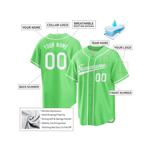 Jersey de Béisbol y Sóftbol 2026, Superventas, con Diseño de Logotipo Personalizado, Transpirable, Tallas Grandes, con Bordado y Sublimación, Ropa Deportiva - Product Image 6
