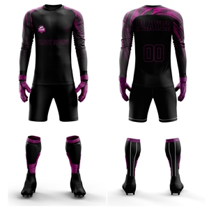 Conjunto de Uniforme de Portero de Fútbol Profesional Personalizado, Jersey de Fútbol Acolchado de Manga Larga, Ropa Deportiva Transpirable para Entrenamiento de Portero - Product Image 1