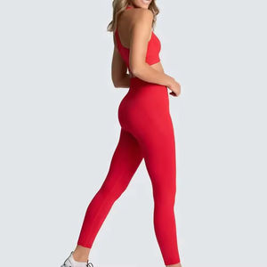 Conjunto de Yoga de Alto Rendimiento para Mujer, Talla Grande, Cintura Sólida sin Costuras, 2 Piezas, Ropa Deportiva, Cinturón, Ropa de Gimnasio, Fitness - Product Image 6