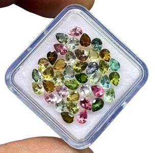 Natural Mozambique <b>Tourmaline</b> Pear Cut Gemstone 4mm 3mm <b>Tourmaline</b> Stone Loose Gemstones Wholesale Price Bulk For Jewelry Making - Product Image 4