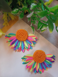Latest Design Beaded and Hand Embroidered <b>Earrings</b> at the <b>Back</b> Best Jewellery Supplier From India by - Product Image 5