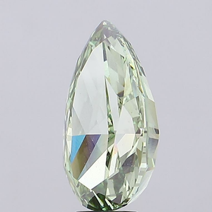 Diamant CVD de qualité supérieure, taille poire, coupe excellente, vert vif fantaisie, cultivé en laboratoire, certifié IGI, clarté VS1, pour la joaillerie. - Product Image 5